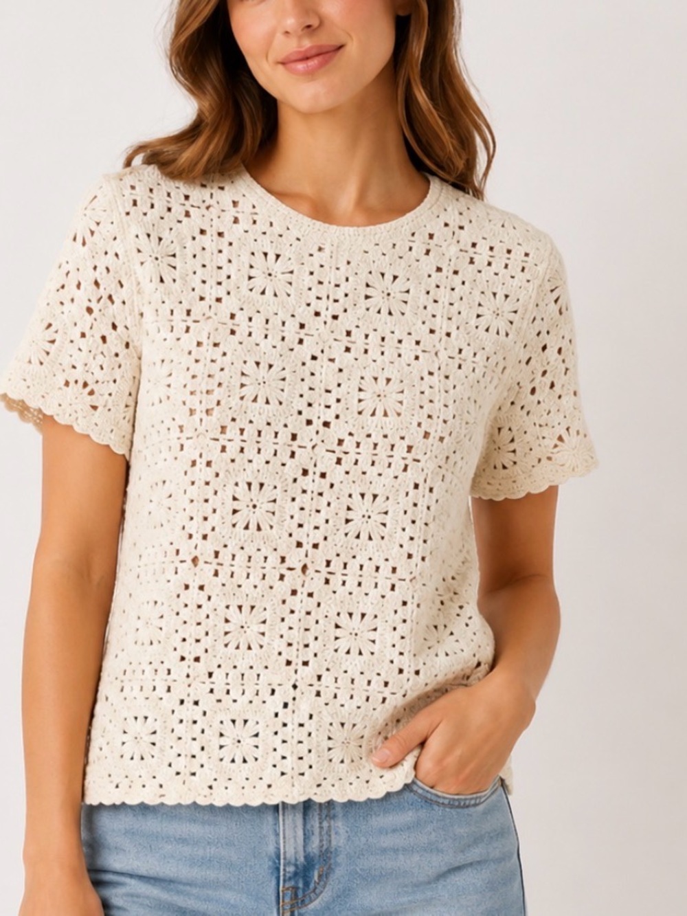 Fat Face Lace Top